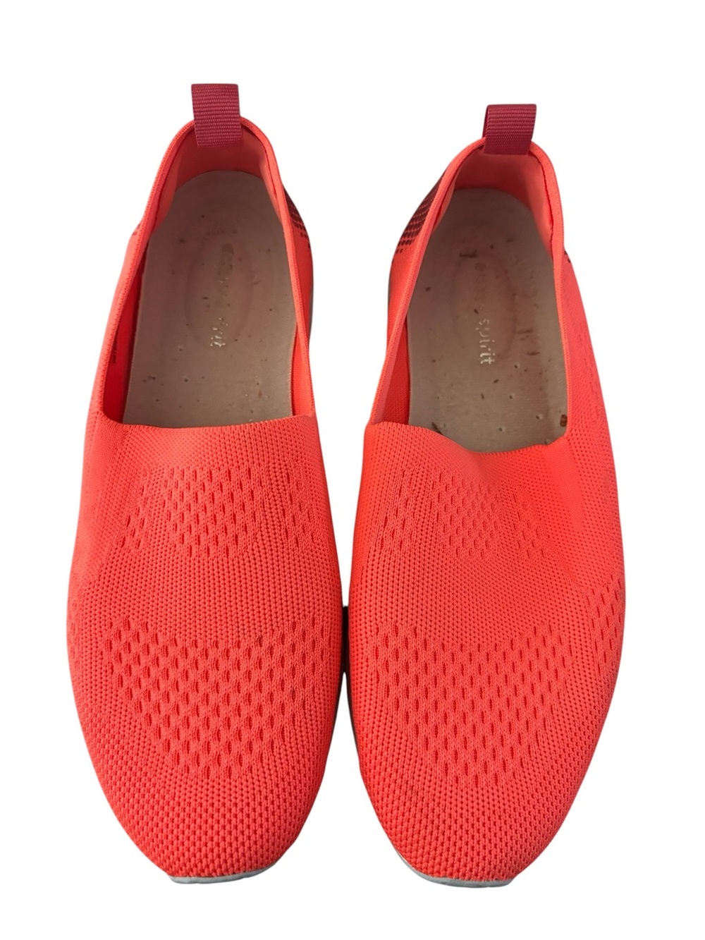Easy Spirit Eco Tech Slip-On Sneaker Recycled Fibers Arch Knit Size 8.5W Coral - Picture 8 of 11